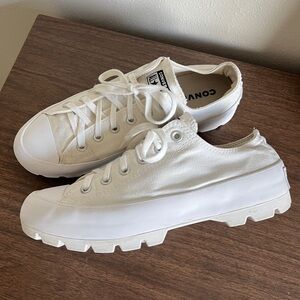 Converse Chuck Taylor All Star Lugged Ox Low Sneakers Platform White Women’s 10